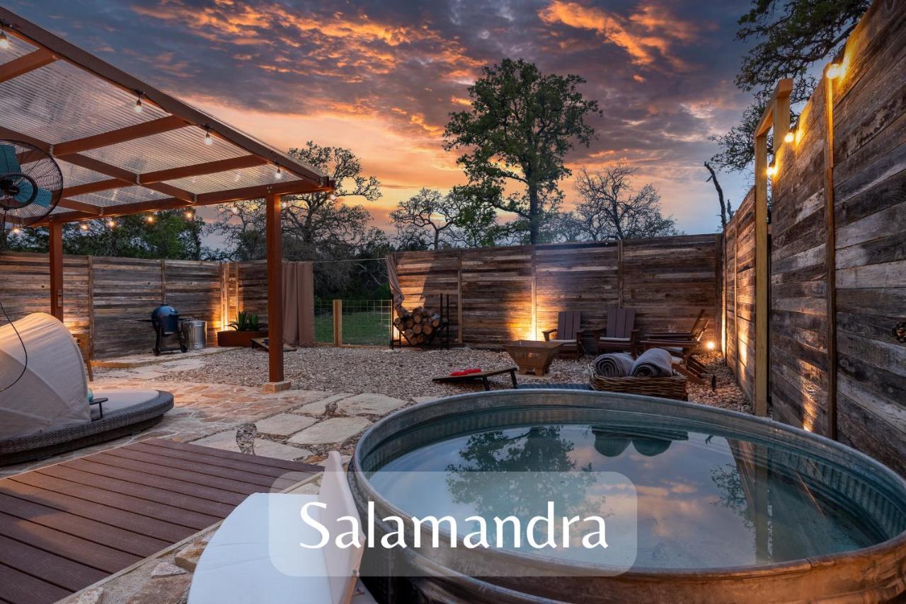 Вилла Romantic Tiny Luxury Retreat W Heated Pool, Sauna N Outdoor Shower In Wimberley 10 Acres Экстерьер фото